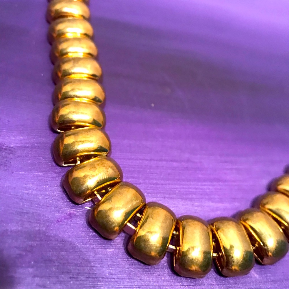 Stunning Egyptian Style Vintage Metal Necklace - Picture 3 of 7